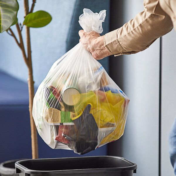 CLEAR/WHITE TRASH LINERS/BAGS
