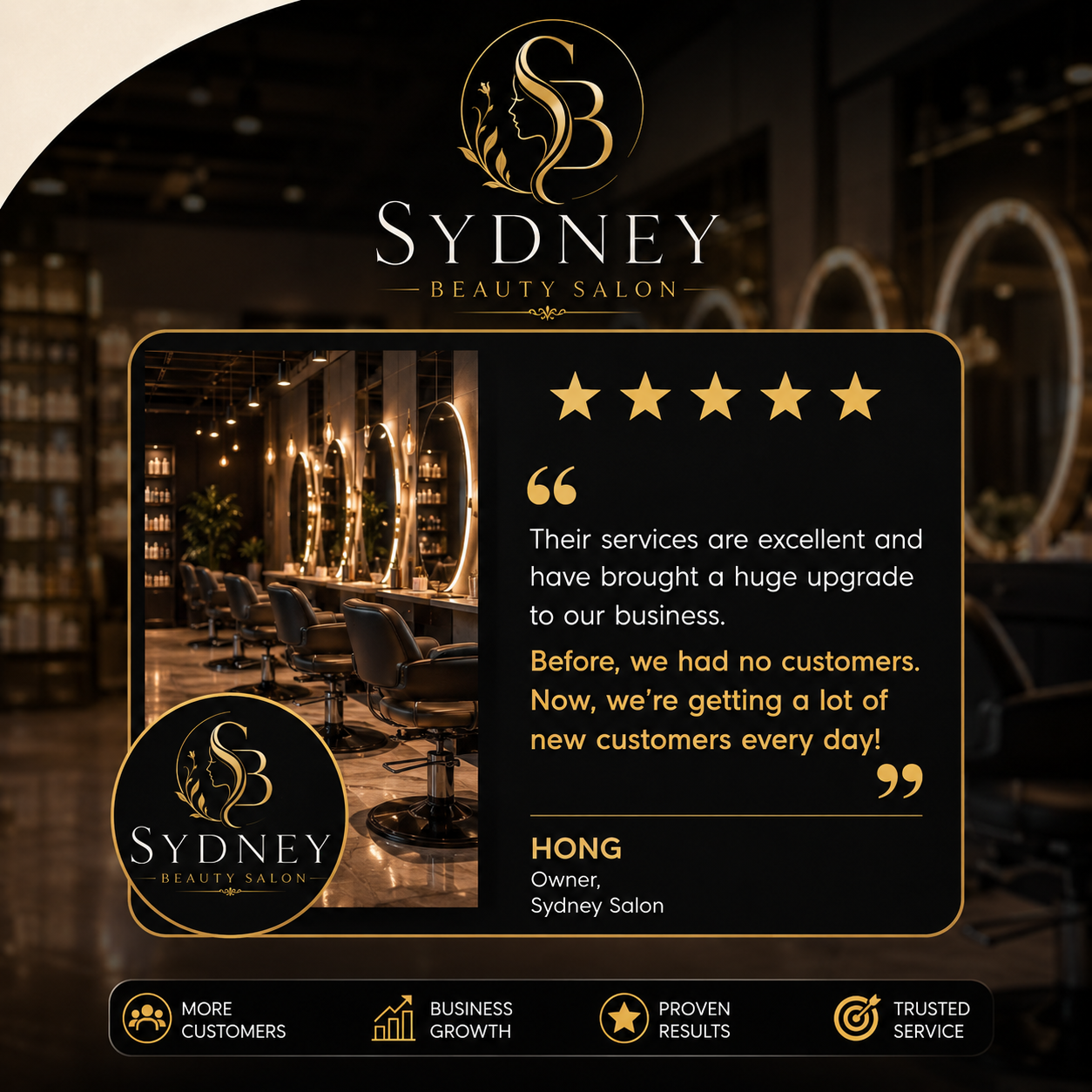 Sydney Beauty Salon testimonial